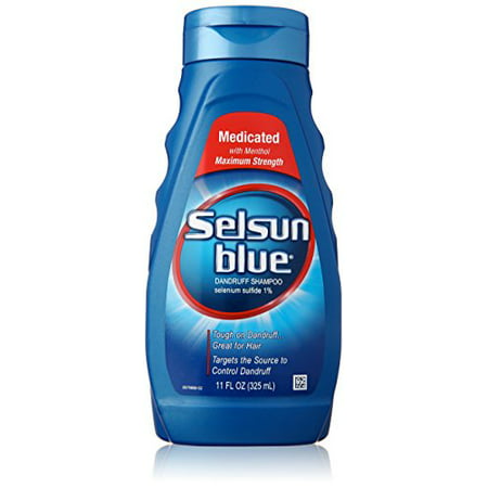 Selsun Blue Medicated Maximum Strength Dandruff Shampoo, 11 Ounce