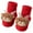 Coffee, variant on Baby Christmas Booties Newborn Girl Boy Cozy Sock Shoes Infant Toddler Warm Knit Booties Red for Size 0-3 Months