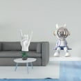 thumbnail image 2 of Estatua de gesto rockero, figura de resina, escultura de mano y dedos, estatua de , adorno de escritorio, artesanía creativa, ideal para la, 2 of 8