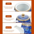 thumbnail image 2 of MasteelfCA Heat-resistant Ceramic Teapot Delicate Durable Tea Kettle Home Tea Maker Pot, 2 of 9