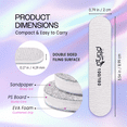 thumbnail image 2 of PANA 25pcs Professional Nail Files Buffers Mini Size Double Sided Emery Board Washable - for Natural & Acrylic Manicure Pedicure Tools Home 25 Pieces Pack, 2 of 6