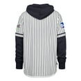 thumbnail image 3 of Men's '47 White Milwaukee Brewers Pinstripe Double Header Pullover Hoodie, 3 of 3