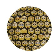 Emoji 7" Disposable Round Plates 100 Pack