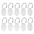 thumbnail image 1 of Uxcell Number Key Tag, Stainless Steel Number ID Tags Keychain Hollowed Identifiers Keys Label 61-70, 1 of 7