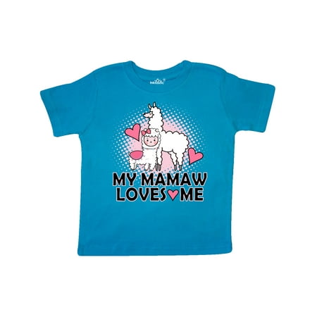 

Inktastic Mamaw Loves Me Llama Gift Toddler Toddler Girl T-Shirt