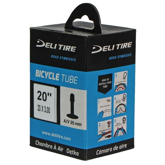 Delium Tire Standard Butyl Tube, 20x2.5-3.0", SV 48mm, LowLead Ea