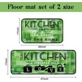 thumbnail image 6 of Green Abstract Kitchen Mats for Floor, Modern Kitchen Rugs Set of 2 Carpet Area Rug, Vintage Farmhouse Modern Green Kitchen Decor and Accessories Stuff, 17x30 and 17x47 Inch, 6 of 6