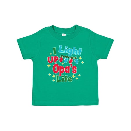 

Inktastic Christmas I Light Up Opa s Life Gift Baby Boy or Baby Girl T-Shirt