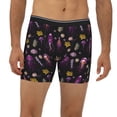 thumbnail image 2 of Men'S Boxer Briefs, Yellow Coral Purple Jellyfish Soft And Breathable Mens Underwear Boxer Briefs With Widen Waist, 2 of 2