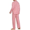 thumbnail image 3 of INSPIRE CHIC Family Christmas Matching Pajamas Sets Striped Notch Collar Button Down Long Sleeve Family Pajamas Set with Pocket ["Men"] S Striped, 3 of 5