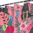 thumbnail image 3 of Chihuahua and Flower Florals Shower Curtain 84"x72" ,Bathroom Decorative Shower Curtains Set with 12 Hooks,Modern Waterproof Washable Shower Curtain, 3 of 6