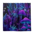 thumbnail image 2 of Yayeee Shower Curtain with Hooks 72"x72" Waterproof Fabric Bathroom Hanging Decor, Purple Mushrooms Pattern, 2 of 5