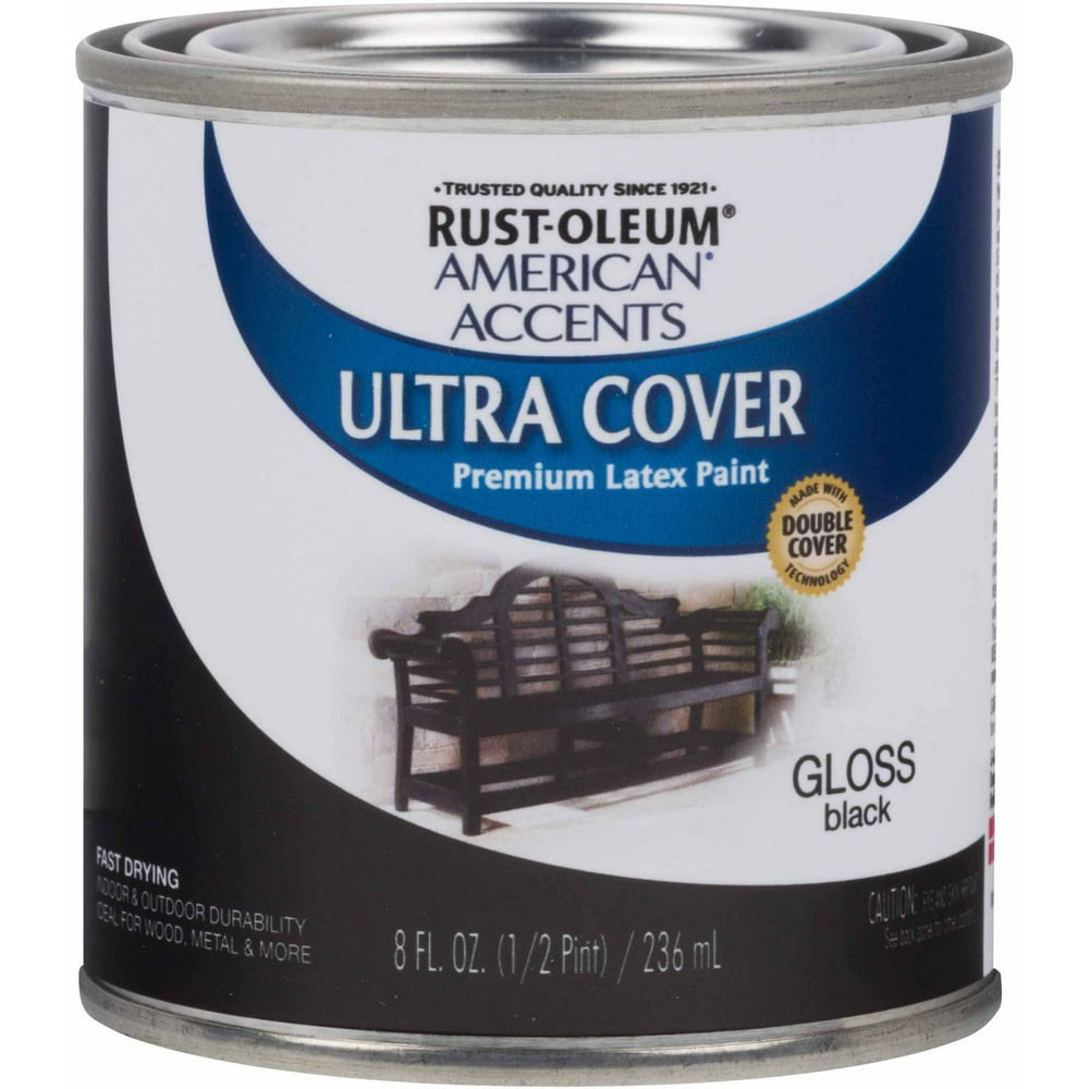 RustOleum American Accents Ultra Cover HalfPint, Gloss Black