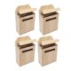 thumbnail image 1 of 4pcs Miniature Furniture Decorative Mailbox Model Mini Scene Props for Home Minihouse (1 to 12 Ratio), 1 of 1