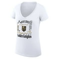 thumbnail image 2 of Women's G-III 4Her by Carl Banks White Vegas Golden Knights Super-Slim Fit Lightweight Collage Team Graphic T-Shirt, 2 of 3