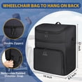 thumbnail image 2 of Bolsa para silla de ruedas Ytonet Wheelchair Storage 16L impermeable negra, 2 of 9