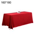 thumbnail image 2 of Rectangular Tablecloth for Ceremonial 160*180cm Available in Red White and Black Great Red 160x180cm/520g, 2 of 9