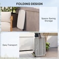 thumbnail image 4 of Outsunny Table d'Appoint de Patio Portable, Table d'Appoint d'Extérieur Réglable, Blanc, 4 of 10