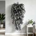 thumbnail image 4 of Artificial Fall Lavender Hanging Plants, 30 Inch, 1 Pcs Fake Fall Baskets, UV Resistant Plastic Greenery for Outdoor Home Room Front Porch Wedding Party Thanksgiving Day Indoor Decor (White), 4 of 7