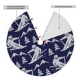 thumbnail image 2 of Rateoe Abstract Skiing Print Christmas Tree Skirt 36" for Xmas Holiday New Year Party Circle Tree Mat Ornaments Decoration, 2 of 7