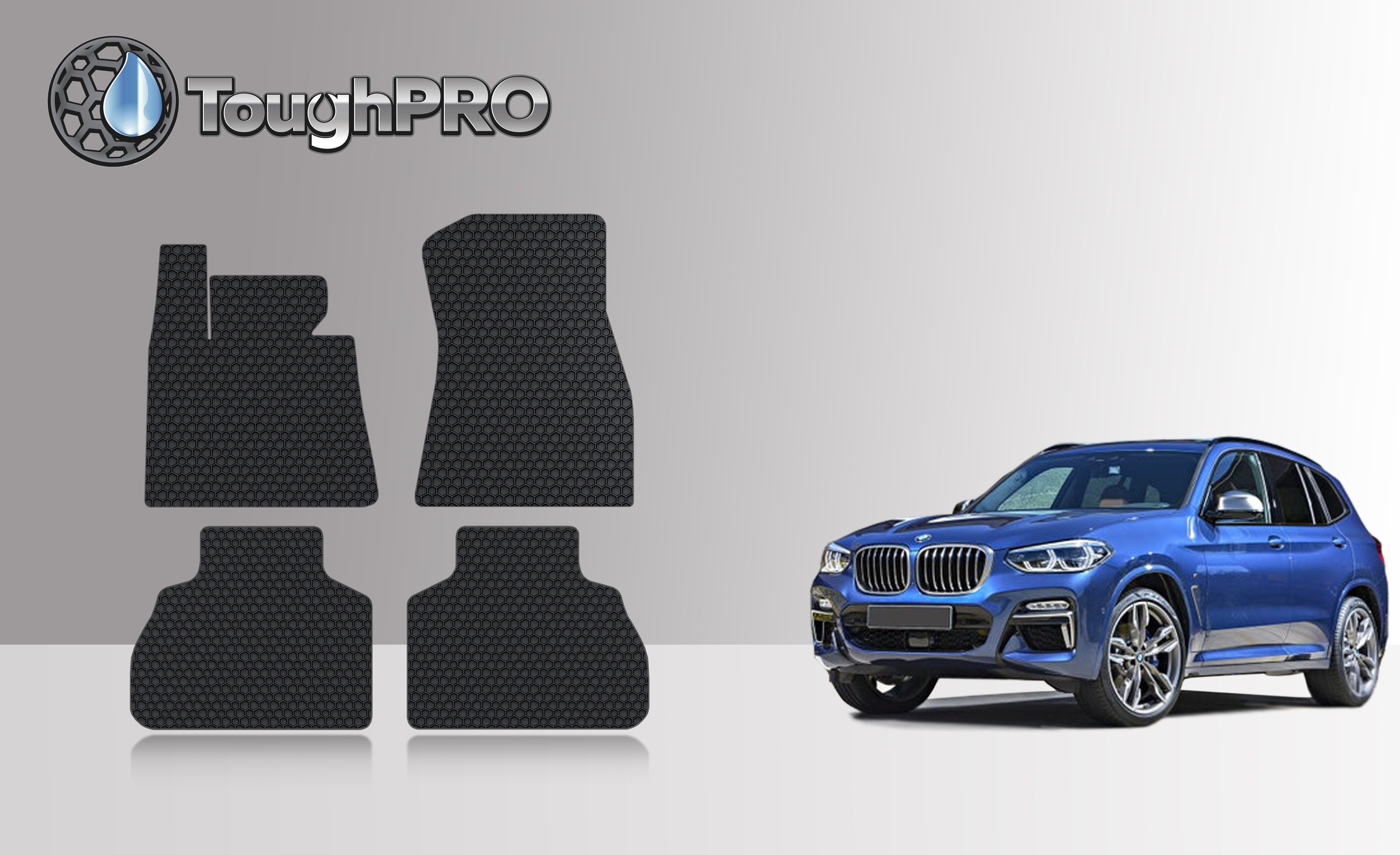 ToughPRO Floor Mat Accessories 1st & 2nd Row Mats Compatible with 2020