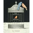thumbnail image 3 of Adams, Emily 15x18 Black Modern Framed Museum Art Print Titled - La Tweet, 3 of 5