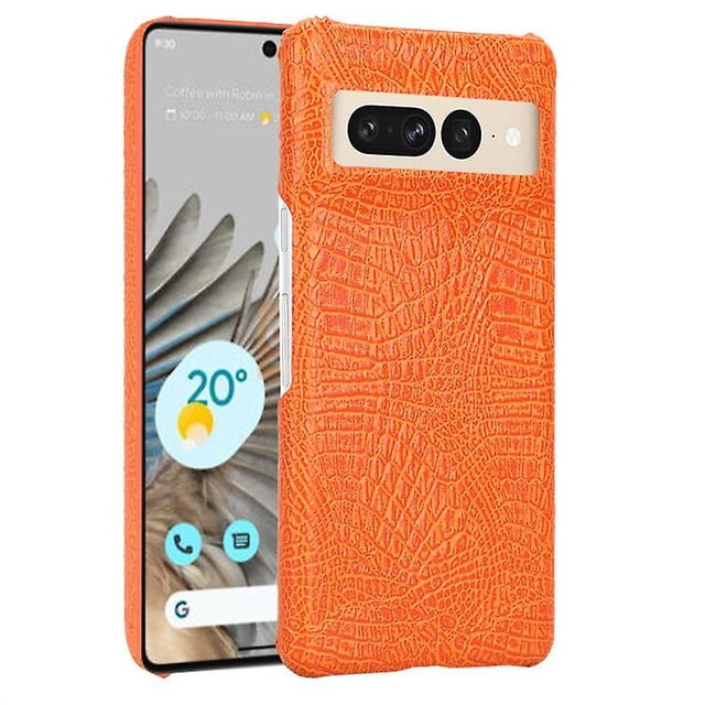 Étui en Cuir à Motif Crocodile Compatible avec Google Pixel 7 Pro/pixel 7, Mat, Souple, Mince, Couverture Complète