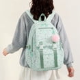 thumbnail image 4 of Colorful Solid Backpack with Cute Front Pocket Lightweight Waterproof Elementary School Bookbag for Age 6t 8t 10t, 12th 14th, 4 of 6