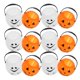 thumbnail image 1 of Pumpkin And Ghost Shaped Plastic Candy Buckets With Handle Ideal For Halloween Celebrations 12Pcs, 1 of 4