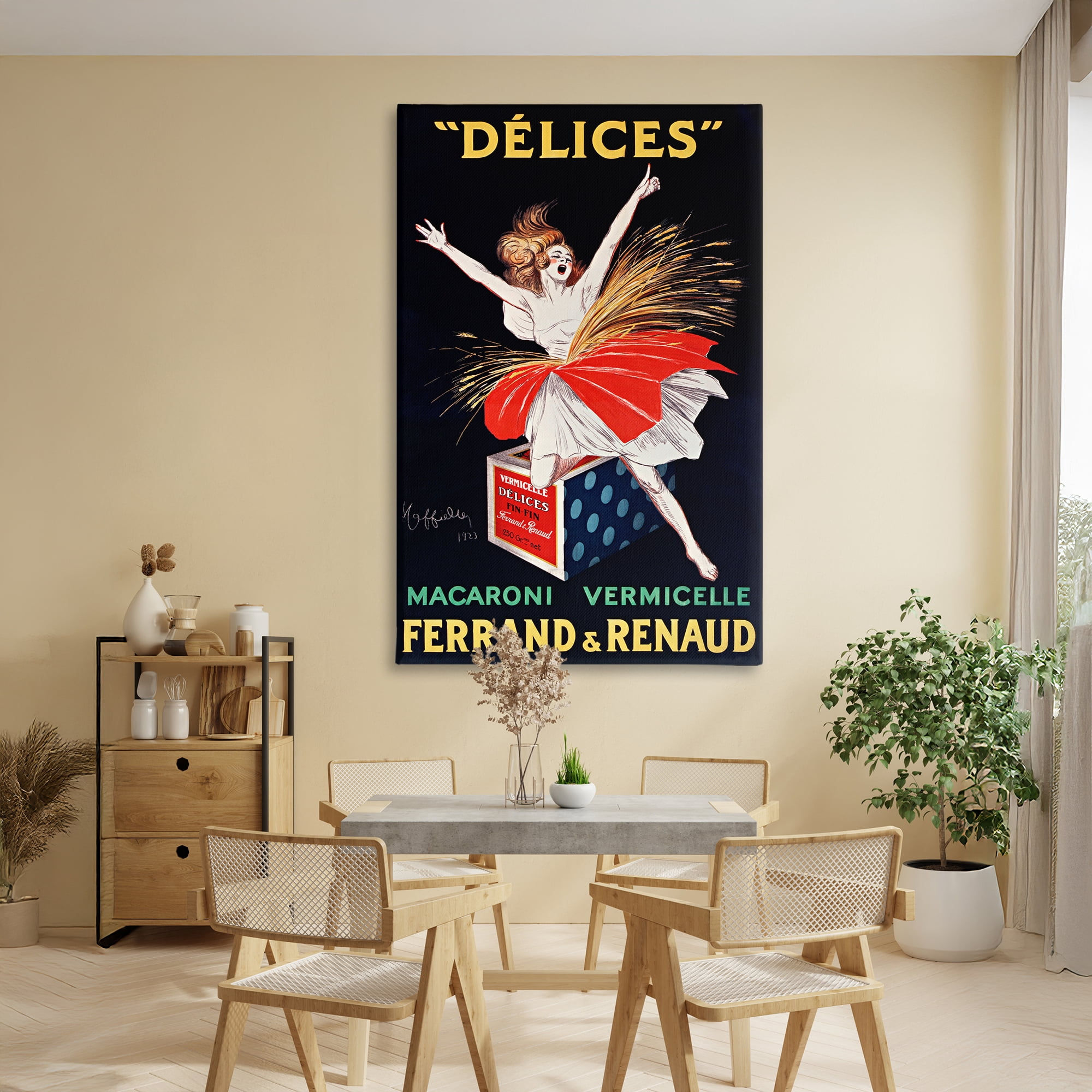 Stupell Industries Vintage Dancer Food Advertisement Canvas Wall Art, design by Leonetto Cappiello