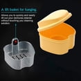 thumbnail image 3 of Denture Case, Denture Cup with Strainer, Coolrunner Denture Bath Box False Teeth Storage Box with Basket Net Container Holder for Travel, Retainer Cleaning, 3 of 6