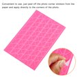 thumbnail image 4 of Unique Bargains Autocollant Coin Photo PVC Autocollant de Montage Rouge Rose 10 Feuilles/1020 Pcs, 4 of 5