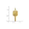 thumbnail image 4 of Gold Plated Sterling Silver Pickleball Paddle and Ball Charm Pendant with Chain for Women, 4 of 6