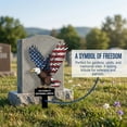 thumbnail image 6 of Patriotic Bald Eagle Garden Decor,Metal Yard Stake with American Flag Wings,Red White Blue Outdoor Lawn Ornament for Memorial Day, 4th of July, Veterans Soldiers Tribute,11.82"x6.8", 6 of 9