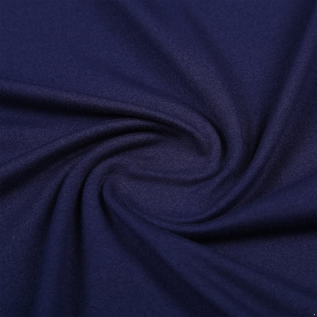 Eandarui Mock Neck Pullover Shirt for Mens Cotton Slim-fit Solid Color Basic Tops Warm Undershirt Blue XL