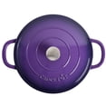 thumbnail image 4 of Crock-Pot Artisan 2 Piece 5 Quart Enameled Cast Iron Braiser with Lid in Lavender, 4 of 8