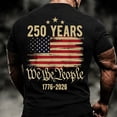 thumbnail image 2 of 250Th Anniversary Usa Shirt Short Sleeve T Shirt 250Th Anniversary Casual Comfortable Mens Tees Black S, 2 of 5