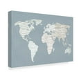 thumbnail image 2 of Trademark Fine Art 'Calm World Map' Canvas Art by Moira Hershey, 2 of 3