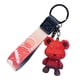 thumbnail image 2 of Llavero de oso degradado, llavero de oso de dibujos animados, colgante de bolso de animal lindo para hombres, mujeres, niños y niñas, rojo, 2 of 5