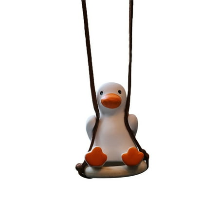 

Swing Duck Car Pendant Cute Modern Interior Rearview Mirrors Ornament