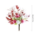 thumbnail image 3 of Ramo de flores de seda artificial para decoración del hogar, arreglo floral sintético multicolor realista para salón, centro de mesa de comedor, adorno decorativo interior, 3 of 6