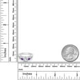 thumbnail image 3 of Gem Stone King 925 Sterling Silver White Created Sapphire Purple Amethyst and White Moissanite Engagement Ring for Women (1.47 Cttw, Gemstone September Birthstone, Round 6MM and 3MM, Size 6), 3 of 4