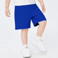 thumbnail image 2 of JUMESG Shorts for Boys Toddler Boy Elastic Waist Pull On Cotton Shorts for Littler Kids Boys Short Pants Summer Clothes 2T 3T 4T 5T 6T 7T-13 Years (Blue,3-4 Years）, 2 of 4