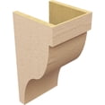 thumbnail image 5 of 10"W x 10"D x 20"H Wide Garner Rough Cedar Woodgrain TimberThane Corbel, Primed Tan, 5 of 6