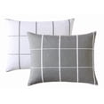 thumbnail image 4 of Mainstays Grey Grid Microfiber Comforter Set, 4 of 4