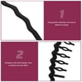 thumbnail image 2 of 5pcs Women Headbands Face Washing Hair Bands Sports Headbands Plastic Headbands with Teeth, 2 of 6