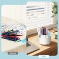 thumbnail image 4 of Desk Organizer with 2 Drawer, Rotating Pen Holder for Desk, Desk Organizers and Accessories with 6 Slots Pen Organizer + 2 Drawer for Office Home Art Supplies, 4 of 14