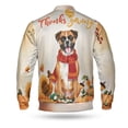 thumbnail image 2 of Happy Thanksgiving Boxer with Turkey Pumpkins Autumn Vibes All Over Print 3D Baseball Jacket Boxers Dog Lover Gifts Idea Bomber Jacket Softball - 12018, 2 of 6