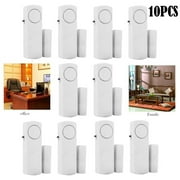 Door Window Alarm, Personal Security Window, Burglar Alarm, Home Security Wireless Magnetic Sensor Anti-Theft Alarm (10 Pcs) Home Alarm(Batteries not included)