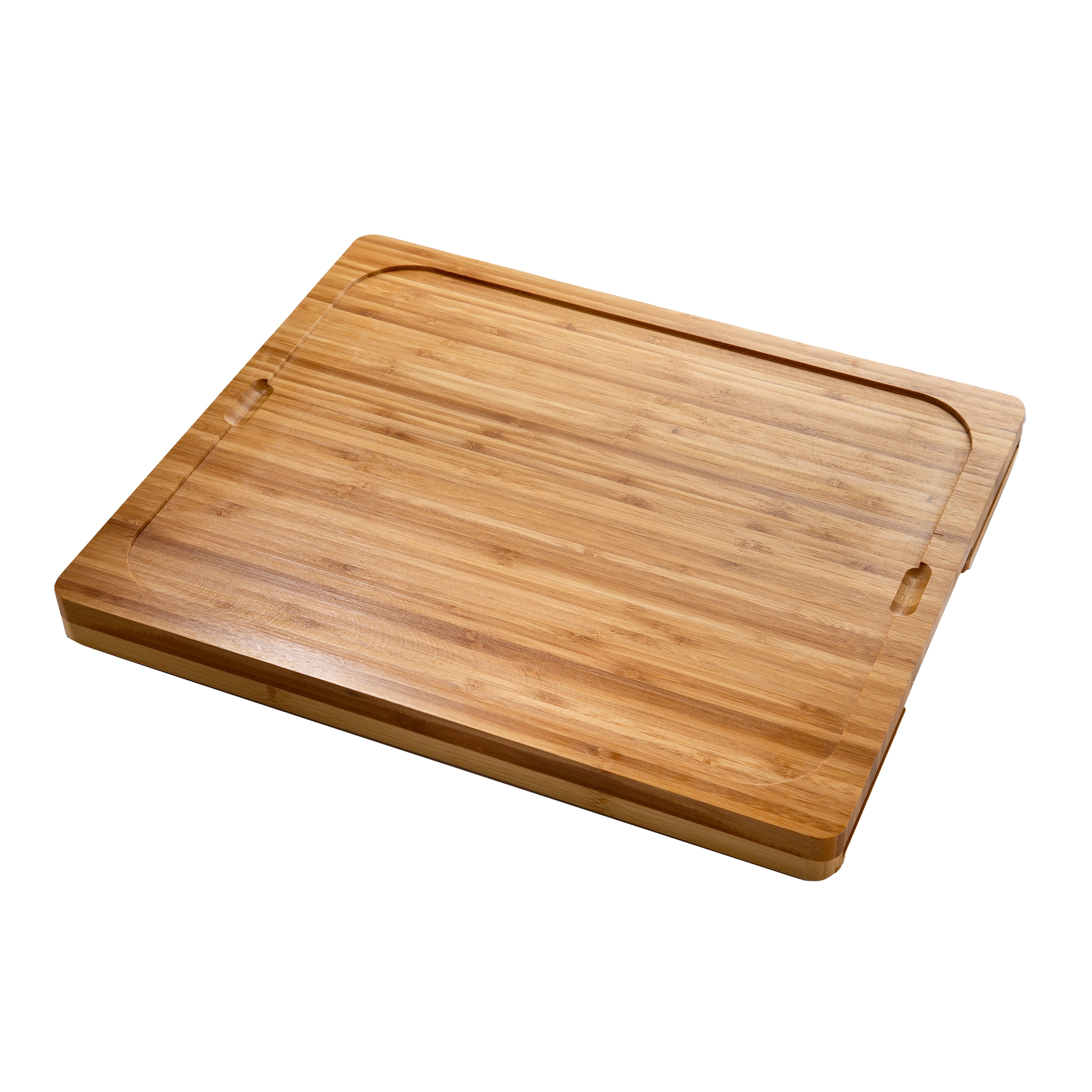 Seville Classics Bamboo Cutting Board w/ 7 Color-Coded Cutting Mats